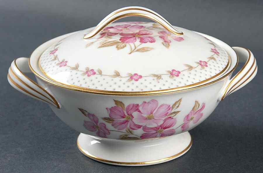 Elaine Sugar Bowl & Lid by Noritake-1