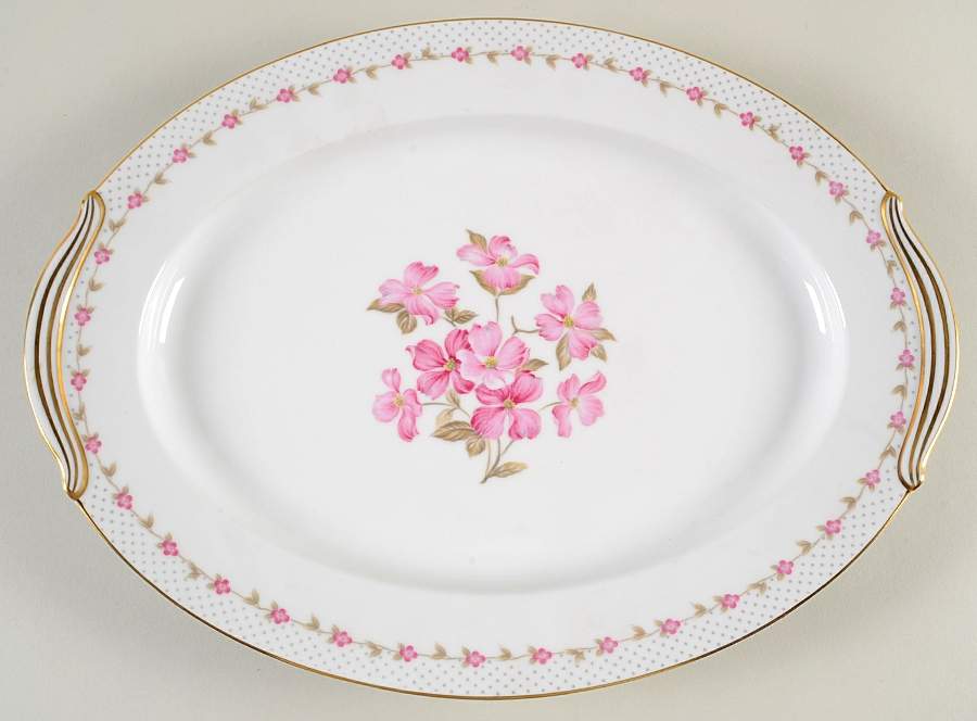 Elaine 13" Oval Serving Platter by Noritake-1