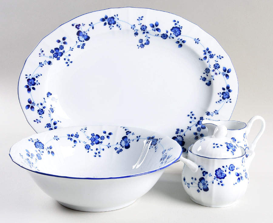 Elegance In Blue 5 Piece Hostess Set by Noritake-1