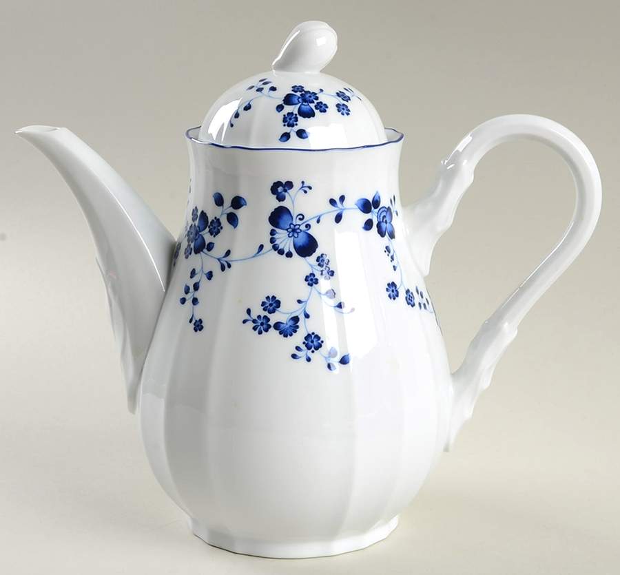 Elegance In Blue Coffee Pot & Lid by Noritake-1