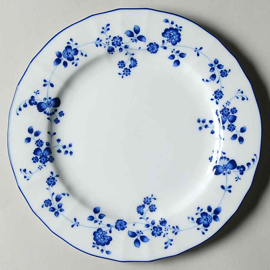 Elegance In Blue Bread & Butter Plate by Noritake-1