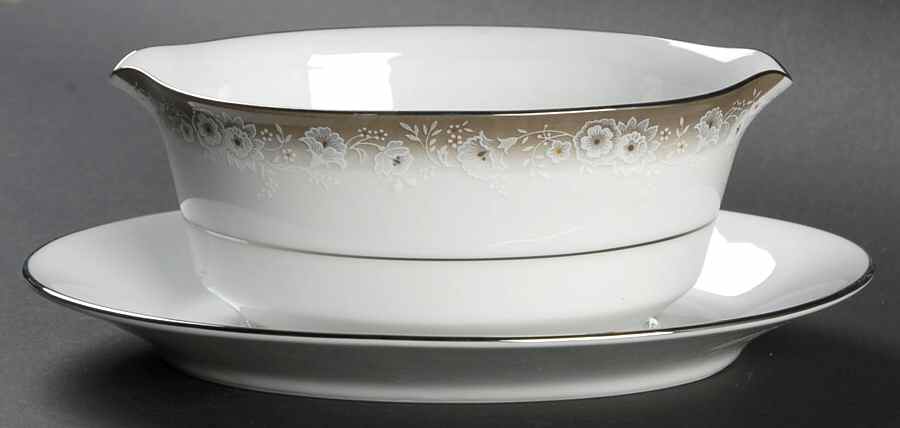 Elenor Gravy Boat with Attached Underplate by Noritake-1