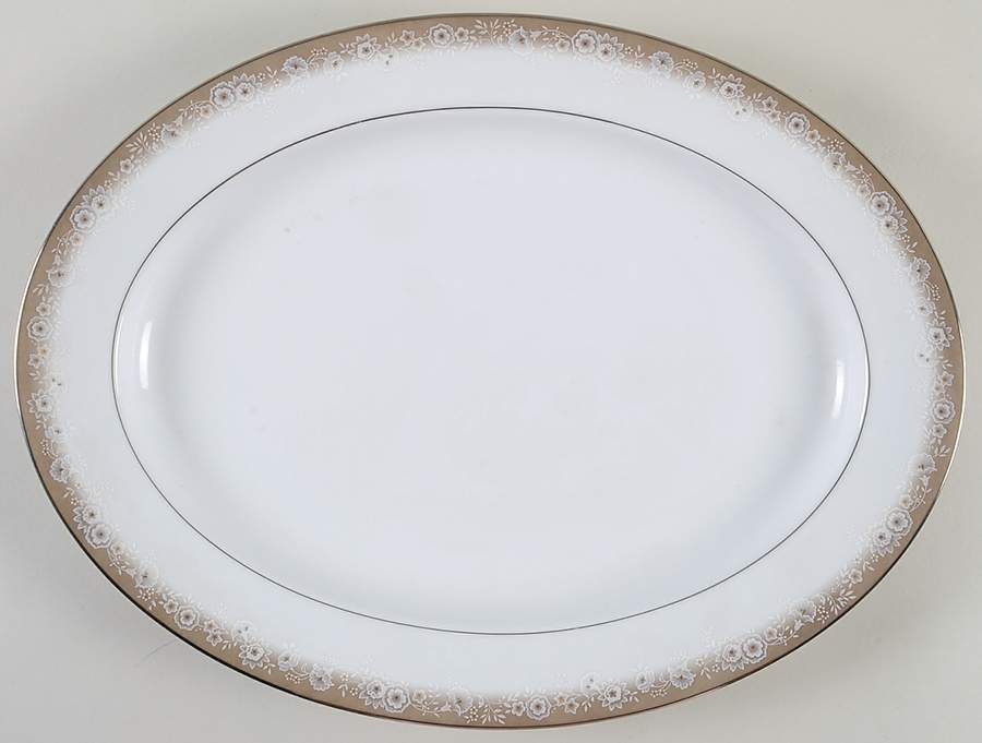 Elenor 16" Oval Serving Platter by Noritake-1