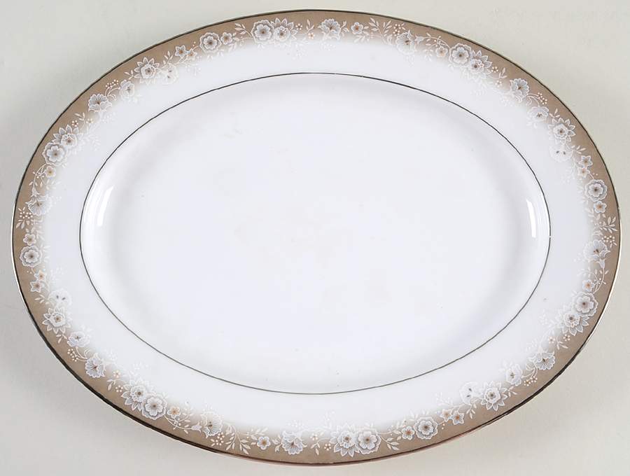 Elenor 11" Oval Serving Platter by Noritake-1