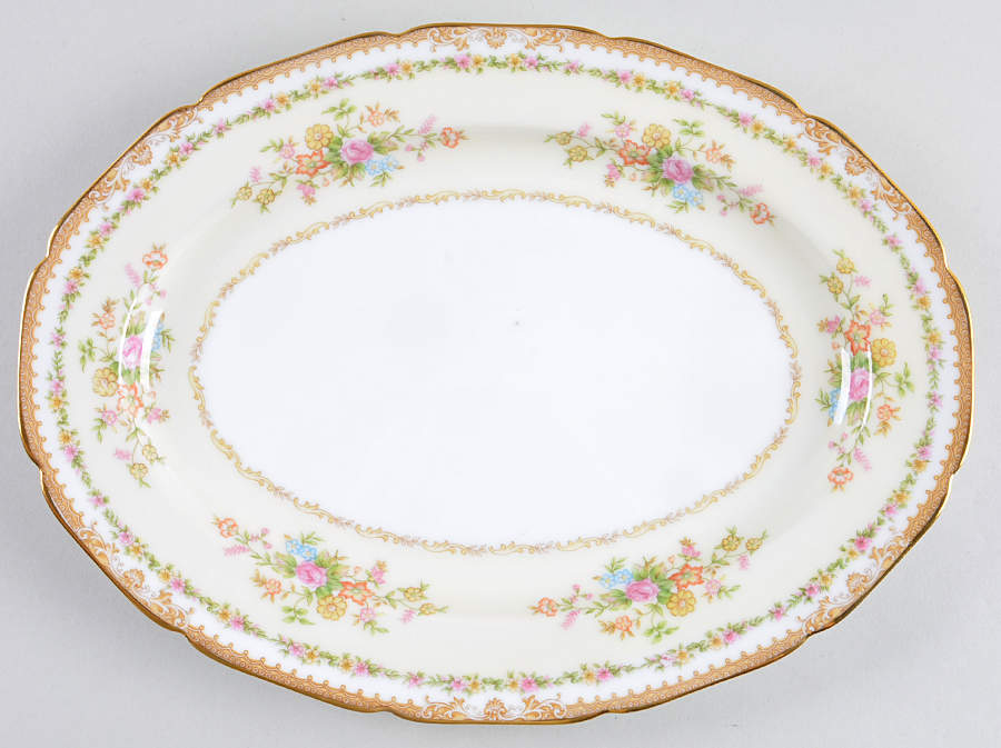 Elena 11" Oval Serving Platter by Noritake-1