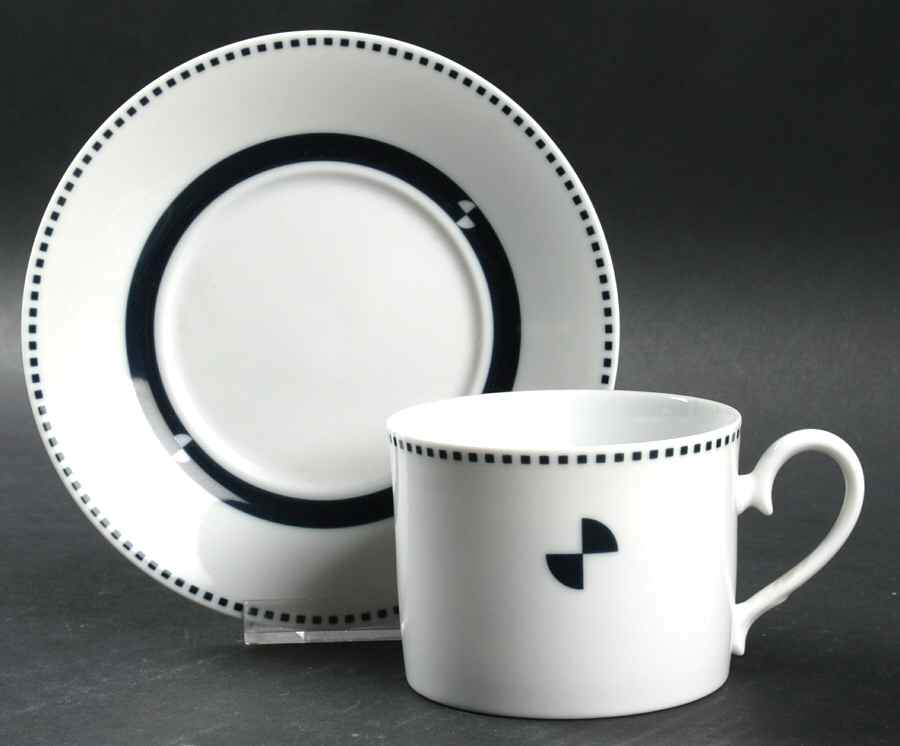 Elevation Flat Cup & Saucer Set by Noritake-1
