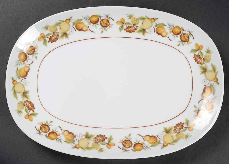 Elloree 13" Oval Serving Platter by Noritake-1