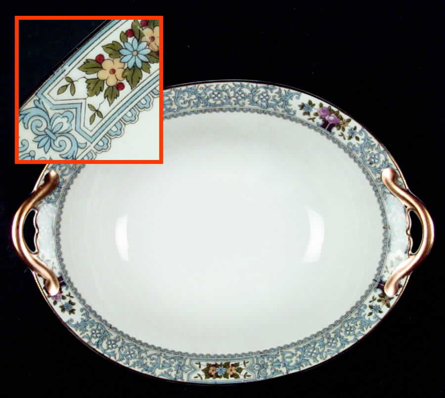 Ellrose 10" Oval Vegetable Bowl by Noritake-1