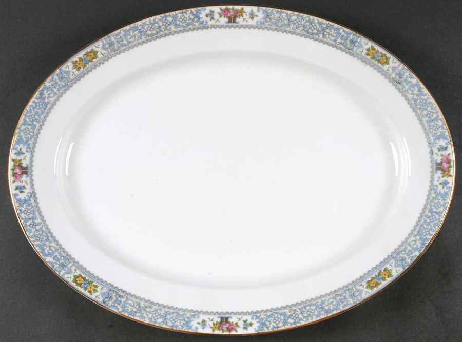 Ellrose 16" Oval Serving Platter by Noritake-1