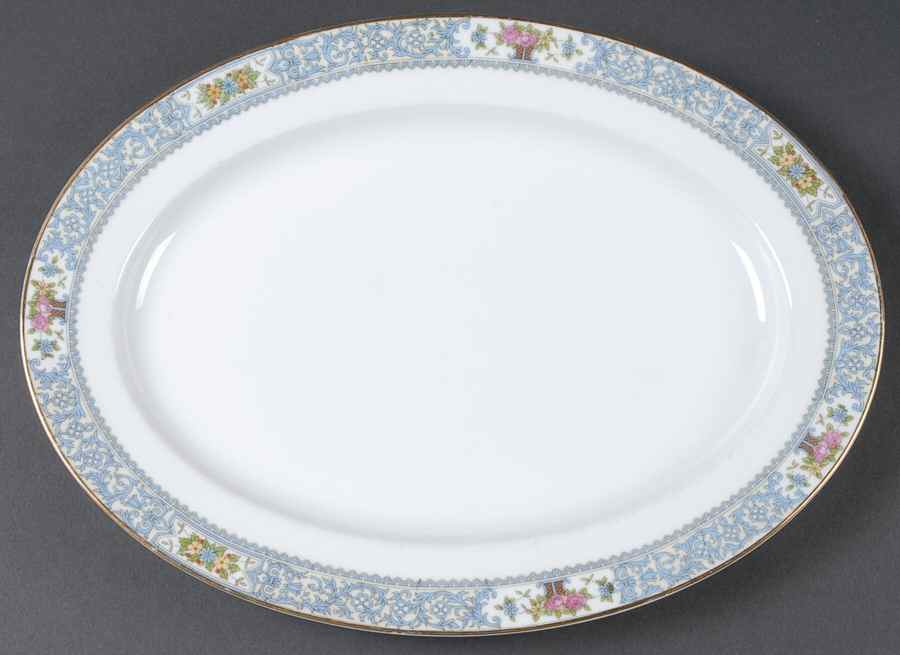 Ellrose 14" Oval Serving Platter by Noritake-1