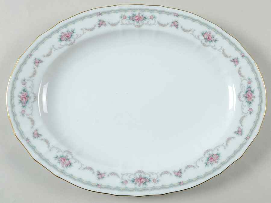 Elmsford 12" Oval Serving Platter by Noritake-1