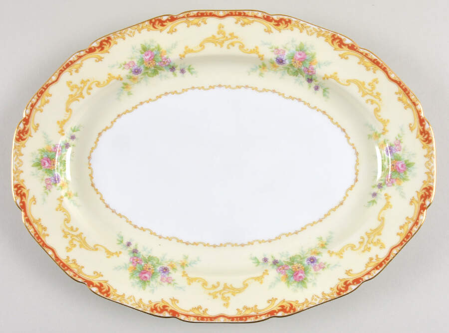 Elnora 12" Oval Serving Platter by Noritake-1