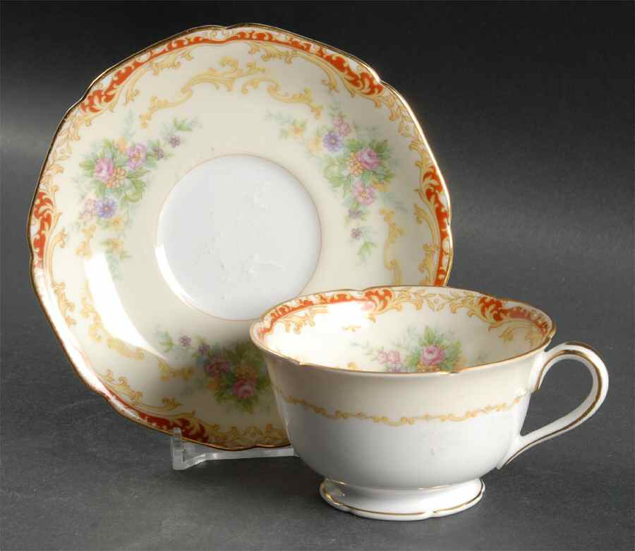 Elnora Footed Cup & Saucer Set by Noritake-1