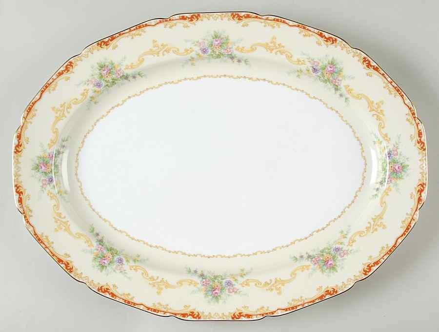 Elnora 16" Oval Serving Platter by Noritake-1
