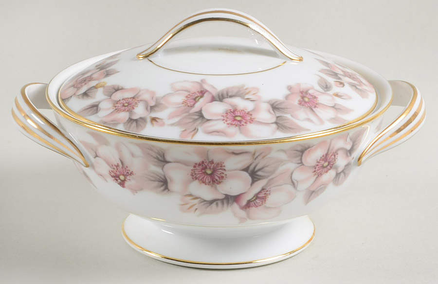 Elsinore Sugar Bowl & Lid by Noritake-1