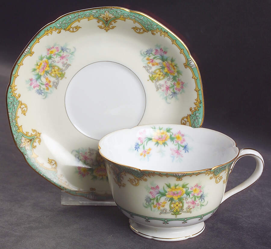 Eltovar Footed Cup & Saucer Set by Noritake-1