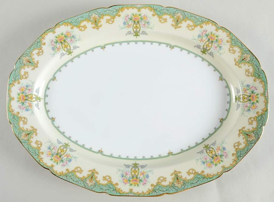 Eltovar 16" Oval Serving Platter by Noritake-1