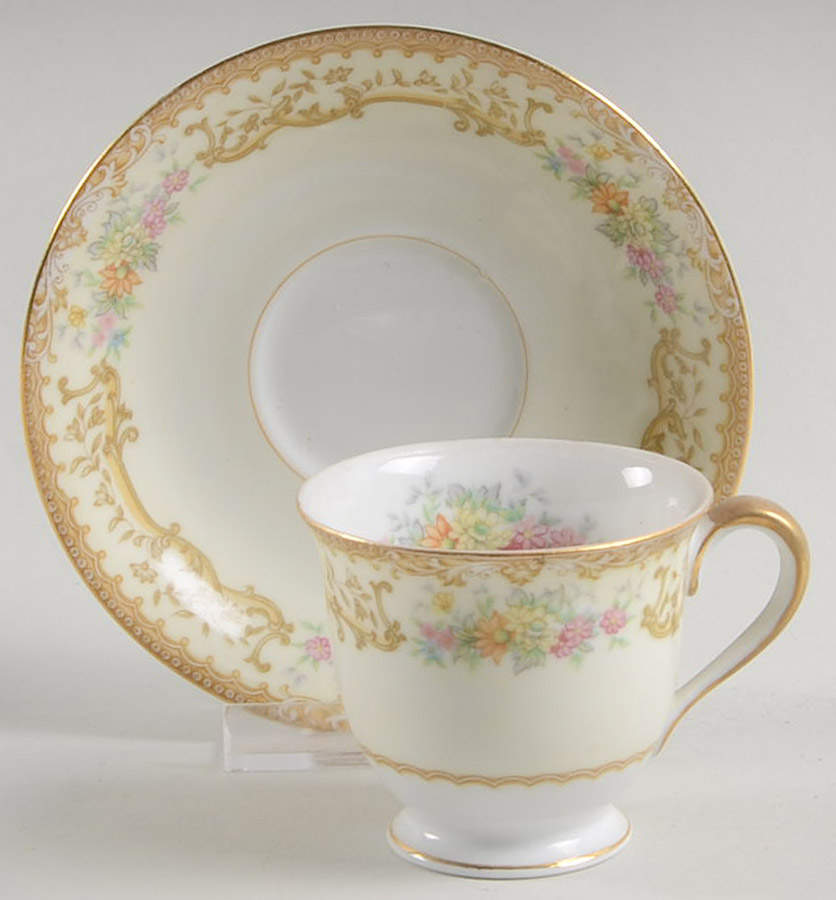 Elvira Footed Demitasse Cup & Saucer Set by Noritake-1