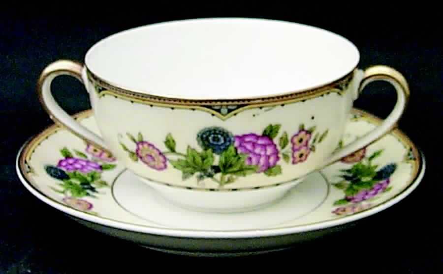 Elysian Flat Bouillon Cup & Saucer by Noritake-1