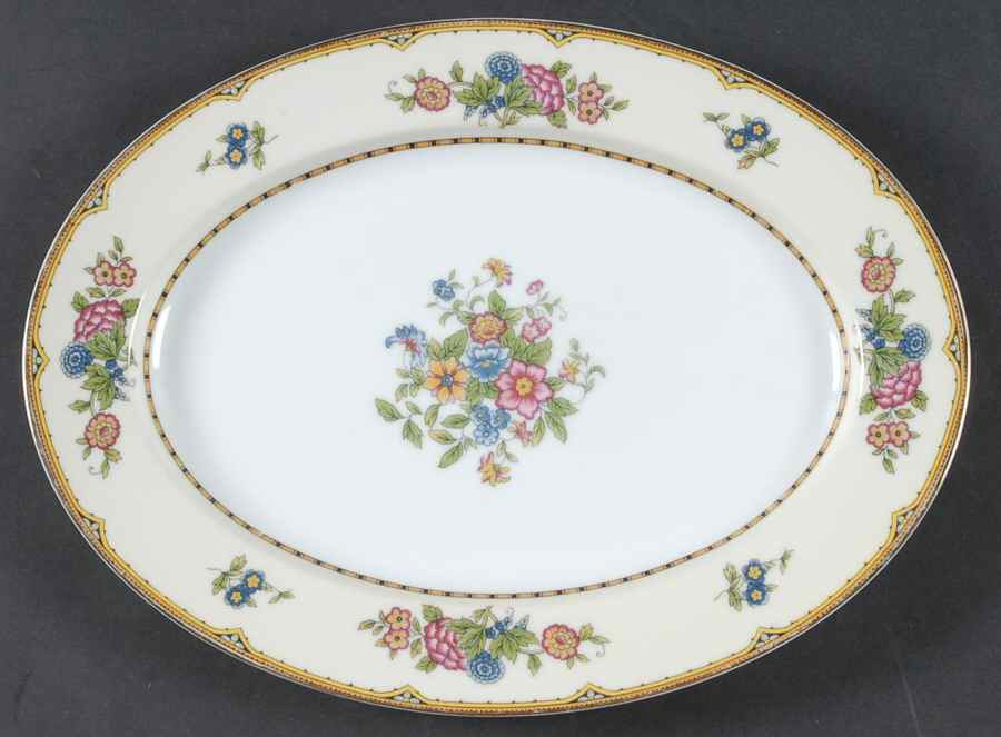 Elysian 11" Oval Serving Platter by Noritake-1