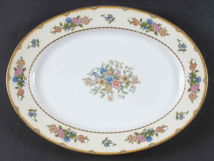 Elysian 13" Oval Serving Platter by Noritake-1