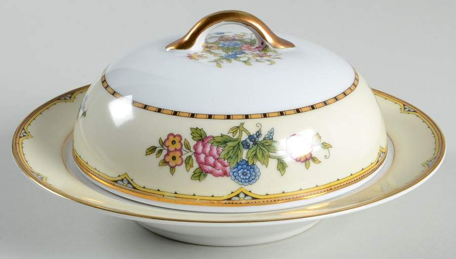 Elysian Muffin Dish & Lid by Noritake-1
