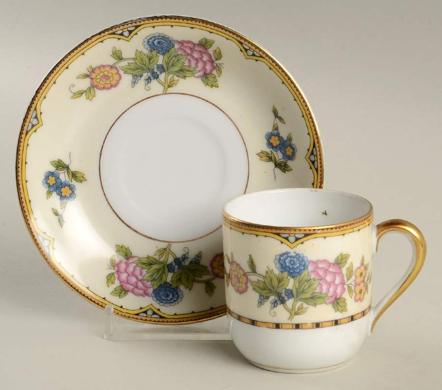 Elysian Flat Demitasse Cup & Saucer Set by Noritake-1