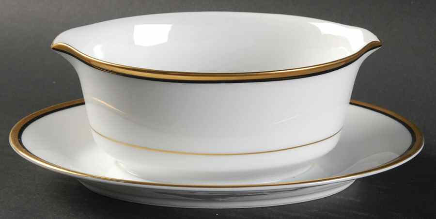 Elysee Gravy Boat with Attached Underplate by Noritake-1