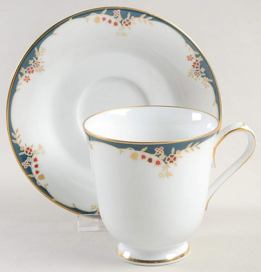 Embrace Footed Cup & Saucer Set by Noritake-1