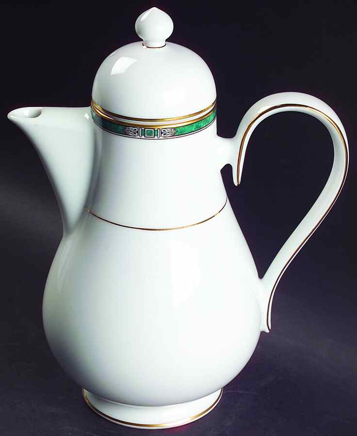 Emerald Crest Coffee Pot & Lid by Noritake-1