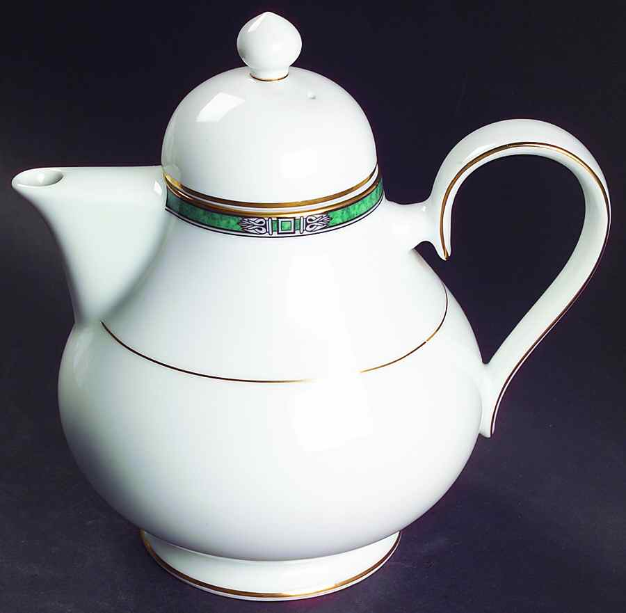 Emerald Crest Teapot & Lid by Noritake-1