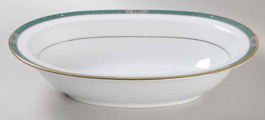 Emerald Crest 10" Oval Vegetable Bowl by Noritake-1