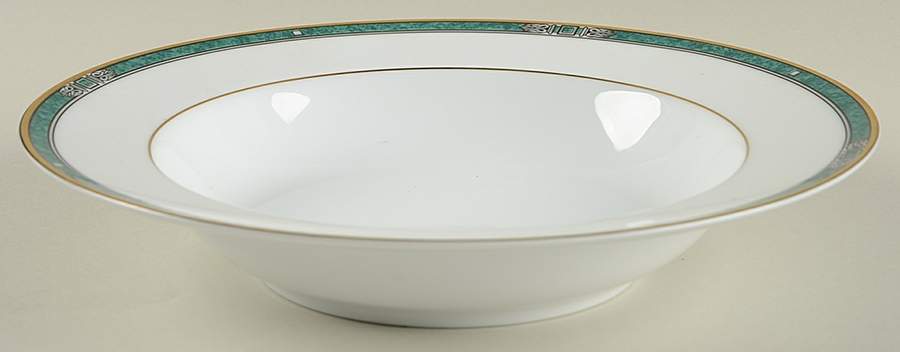 Emerald Crest Large Rim Soup Bowl by Noritake-1