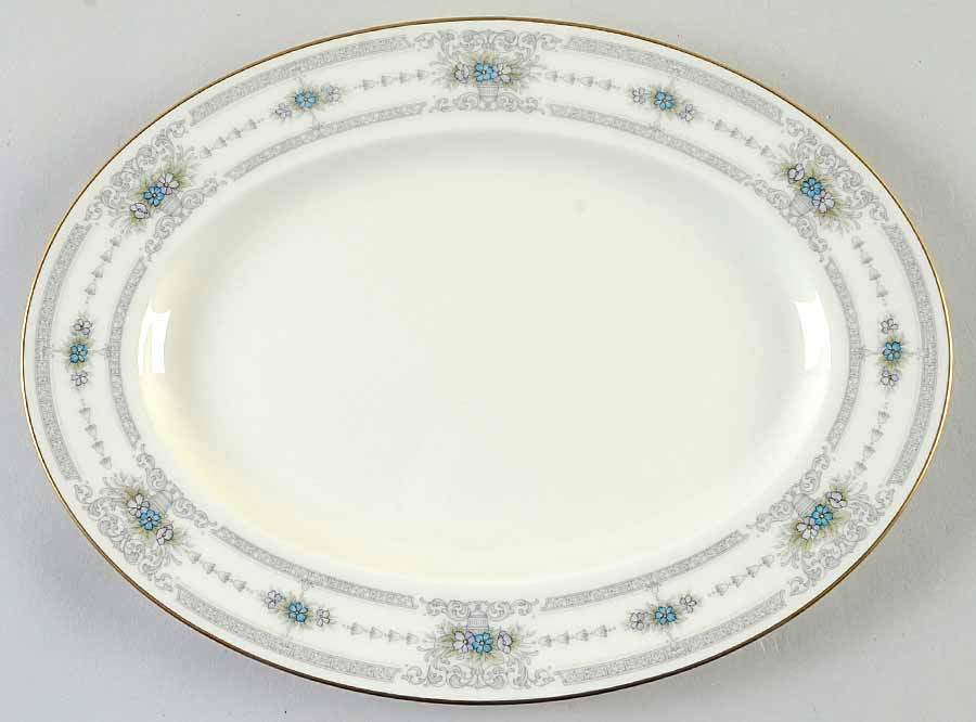 Emerentia 12" Oval Serving Platter by Noritake-1