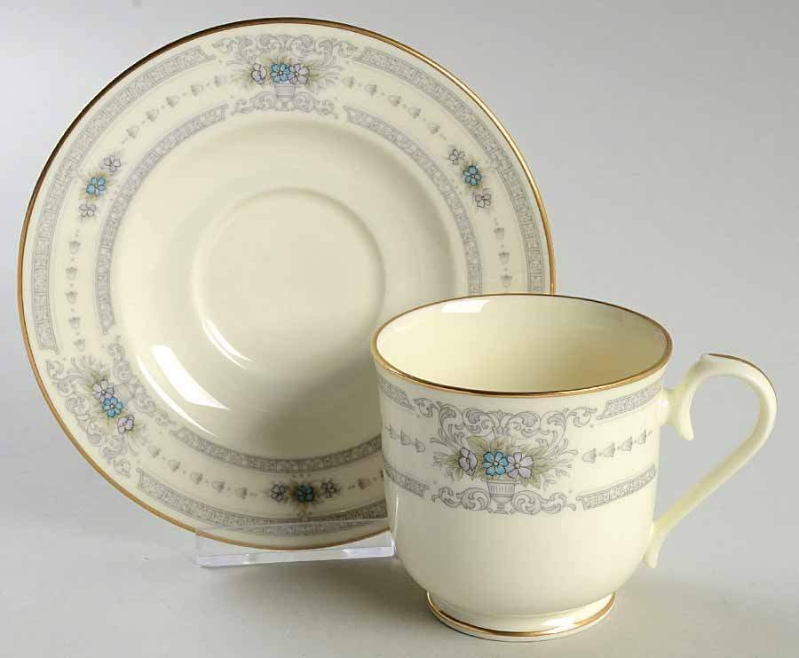 Emerentia Footed Cup & Saucer Set by Noritake-1