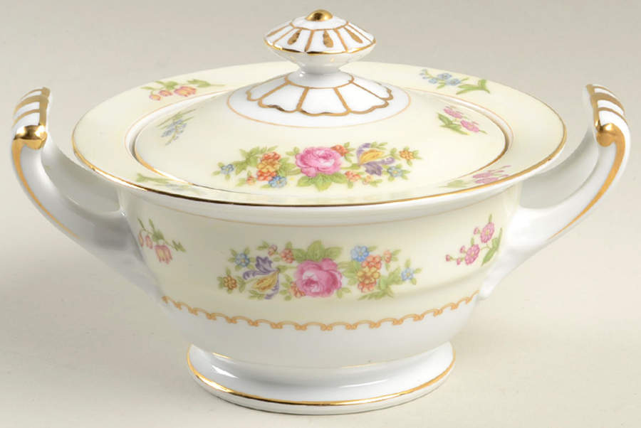 Empire Sugar Bowl & Lid by Noritake-1