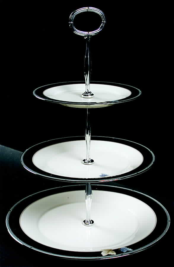 Enchanteur 13 7/8"-14 1/4" 3-Tiered Serving Tray(DP,SP,BB) HC by Noritake-1