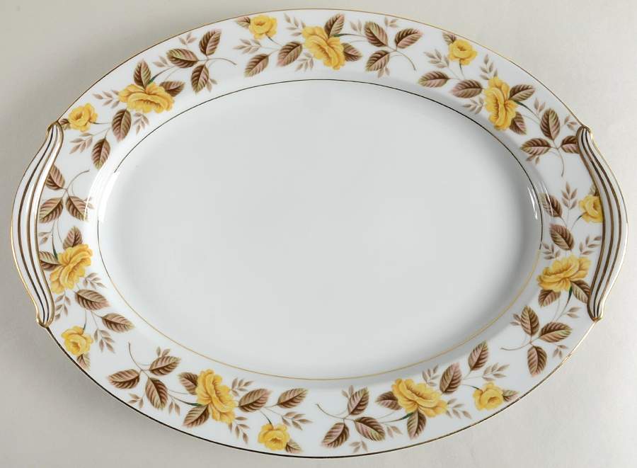 Encino 16" Oval Serving Platter by Noritake-1