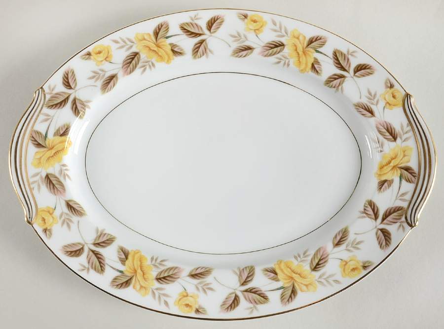 Encino 11" Oval Serving Platter by Noritake-1