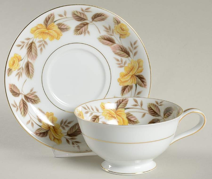 Encino Footed Cup & Saucer Set by Noritake-1