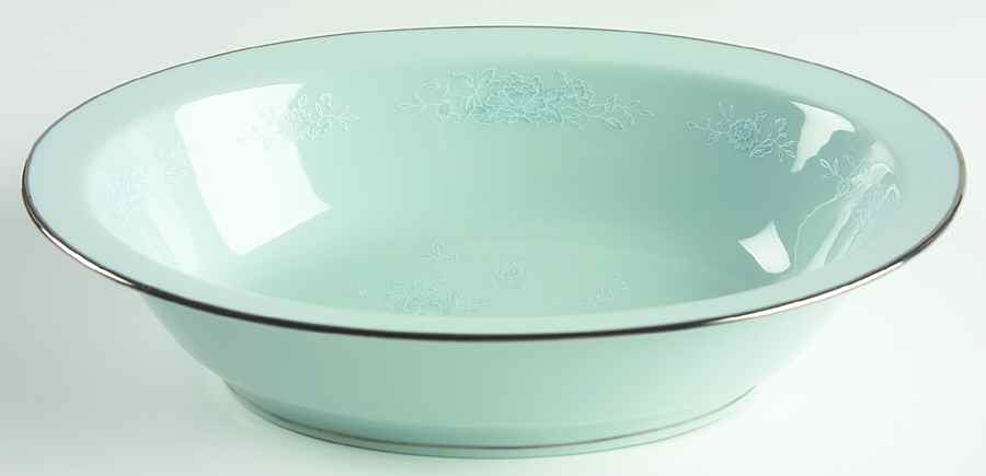 Engagement Blue Green 10" Oval Vegetable Bowl by Noritake-1