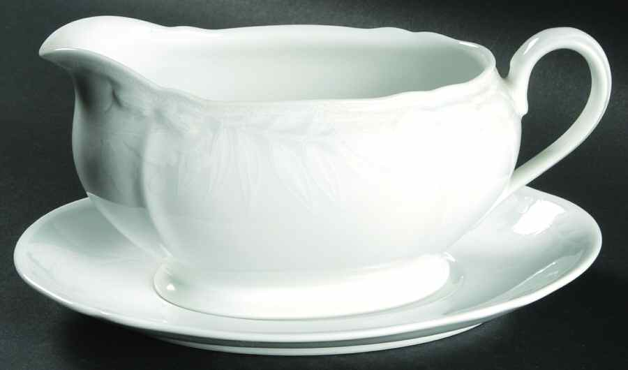 Engravings Gravy Boat & Underplate (Relish/Butter) by Noritake-1