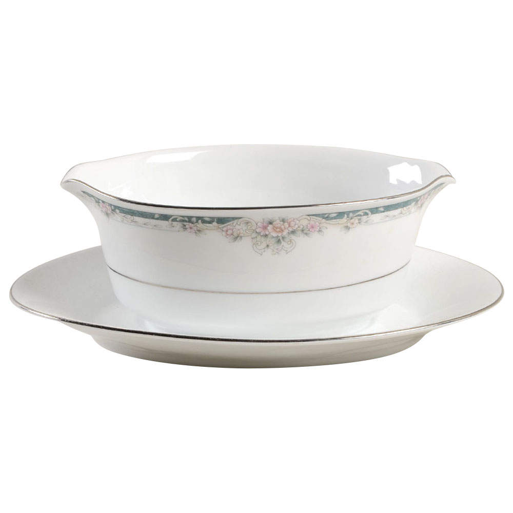 Enhancement Gravy Boat with Attached Underplate by Noritake-1