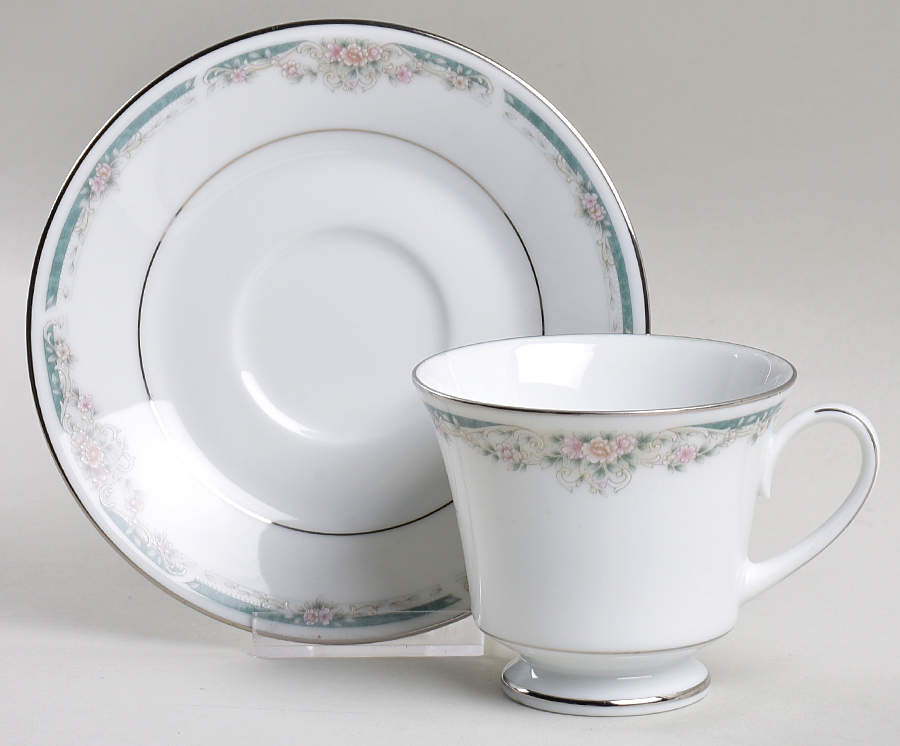Enhancement Footed Cup & Saucer Set by Noritake-1