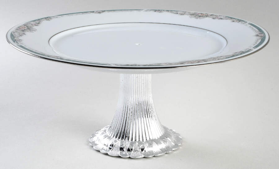 Enhancement Cake Stand with 4"-5" Metal Pedestal  Hc by Noritake-1