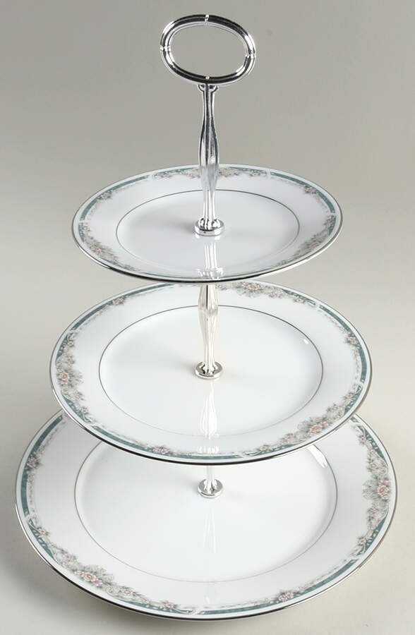 Enhancement 13 7/8"-14 1/4" 3-Tiered Serving Tray(DP,SP,BB) HC by Noritake-1