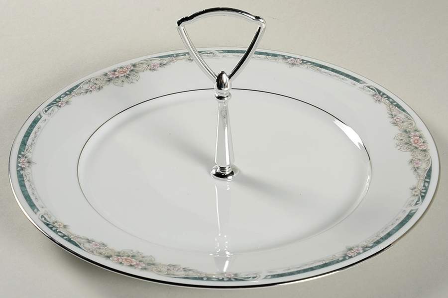 Enhancement Round Serving Plate with Handle (DP) by Noritake-1