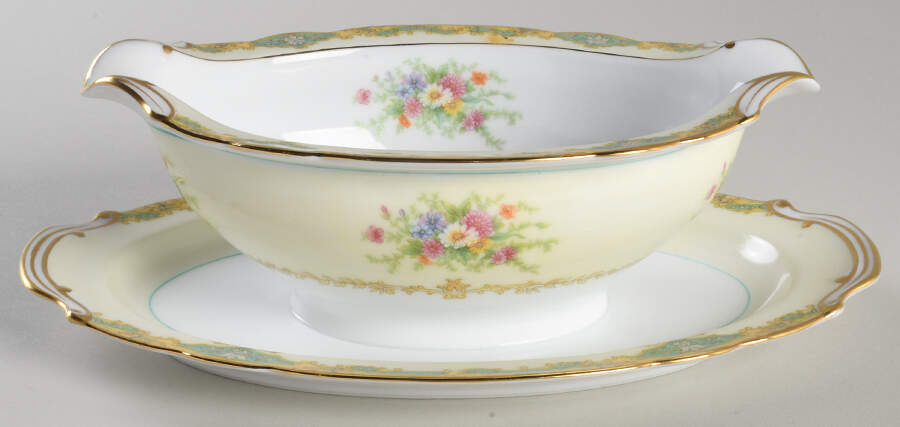 Enid Gravy Boat with Attached Underplate by Noritake-1