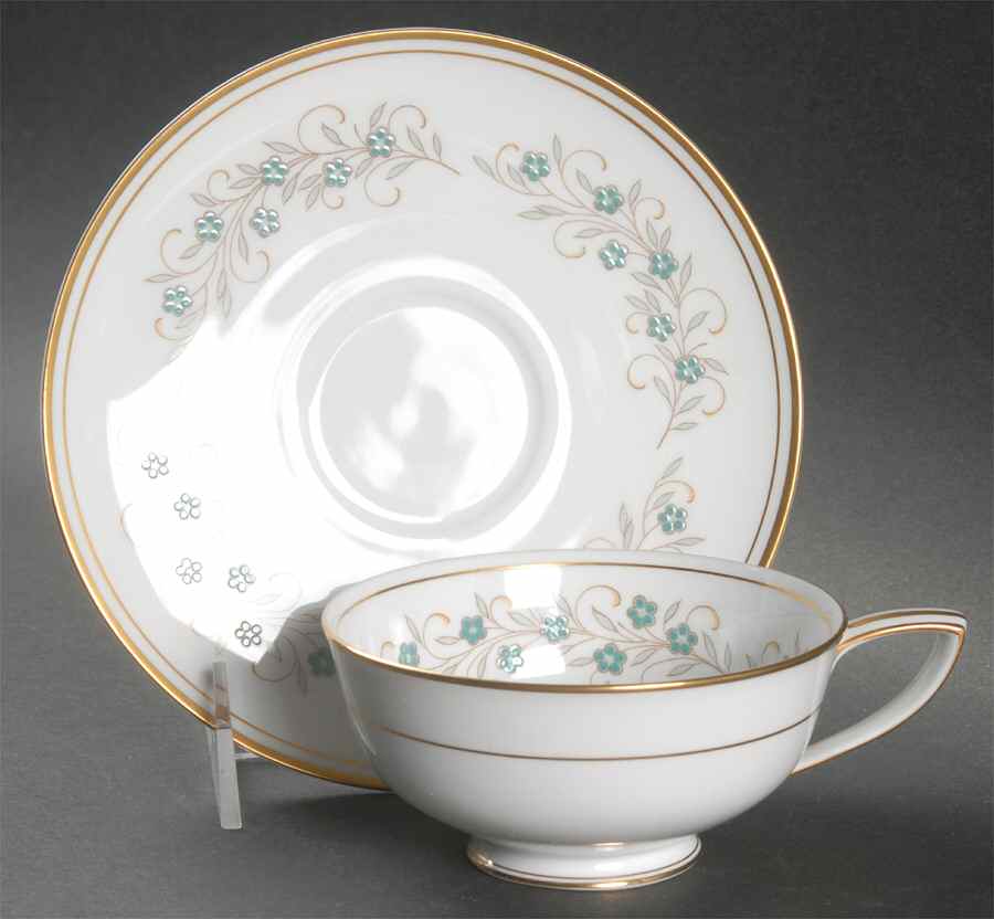 Ensley Footed Cup & Saucer Set by Noritake-1