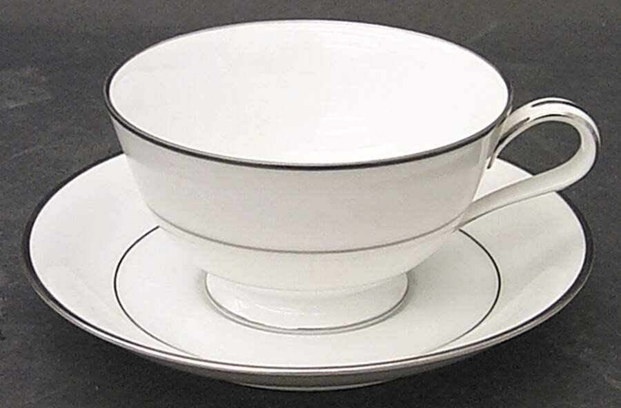 Envoy Footed Cup & Saucer Set by Noritake-1